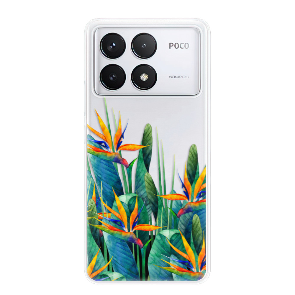 Odolné silikónové puzdro iSaprio - Exotic Flowers - Poco F6 Pro