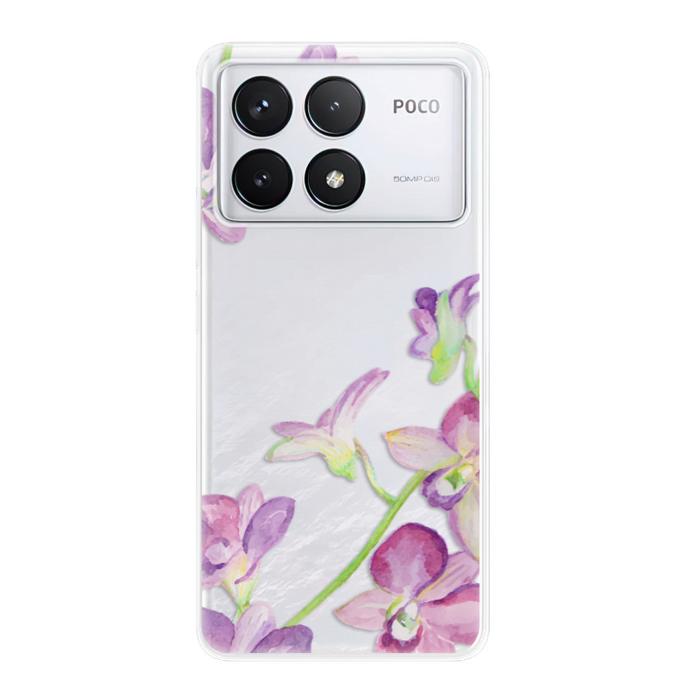 Odolné silikónové puzdro iSaprio - Purple Orchid - Poco F6 Pro