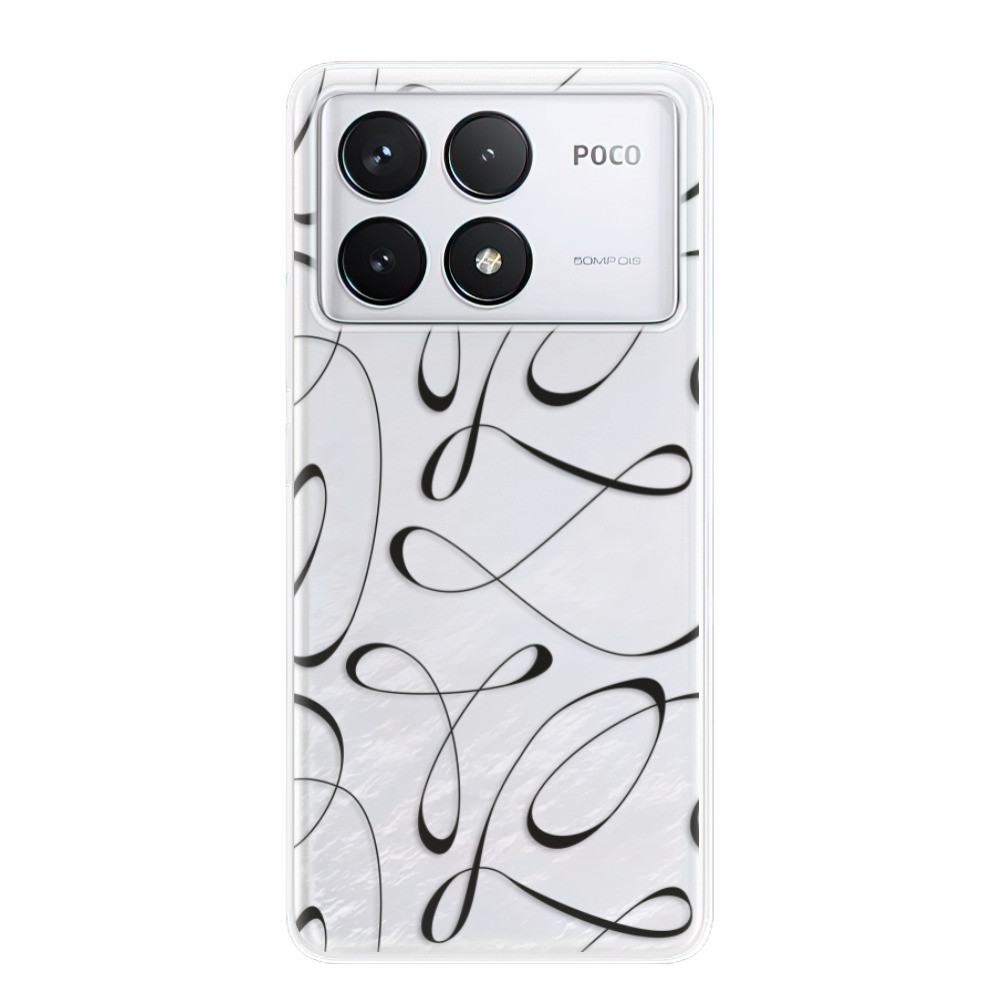 Odolné silikónové puzdro iSaprio - Fancy - black - Poco F6 Pro