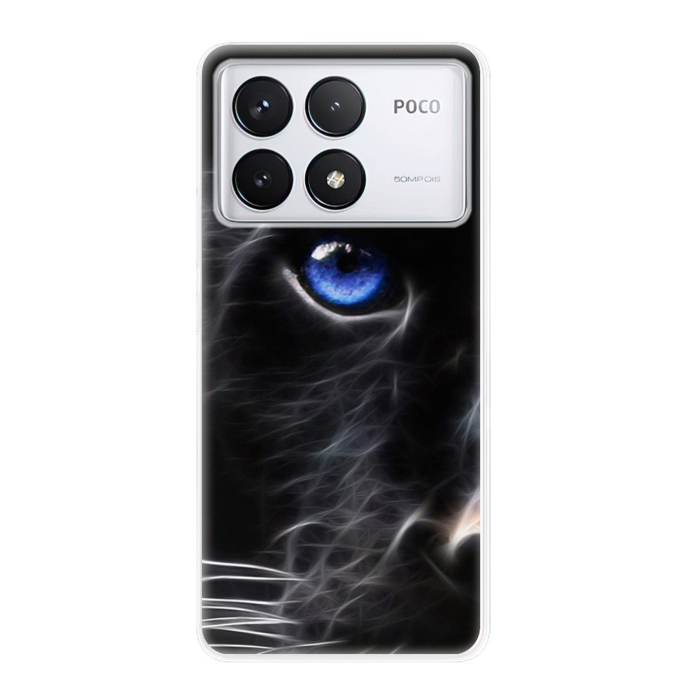 Odolné silikónové puzdro iSaprio - Black Puma - Poco F6 Pro