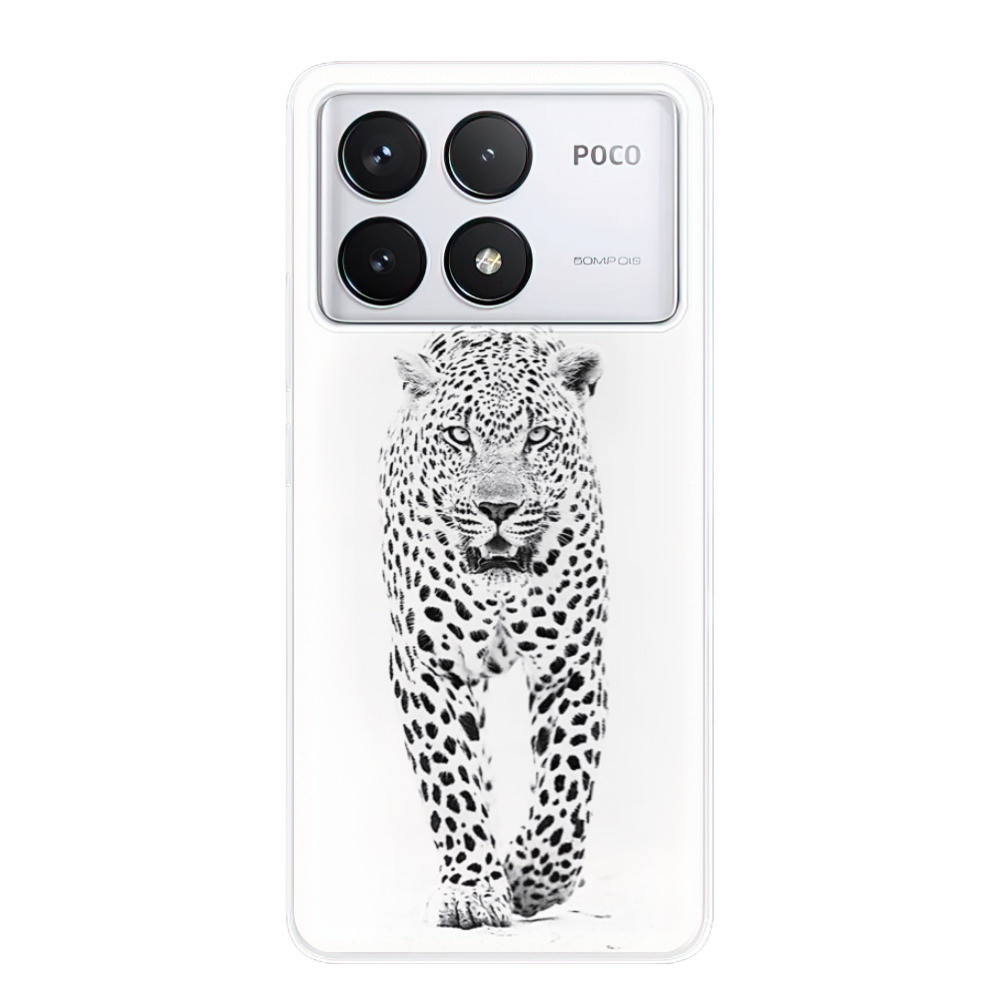 Odolné silikónové puzdro iSaprio - White Jaguar - Poco F6 Pro