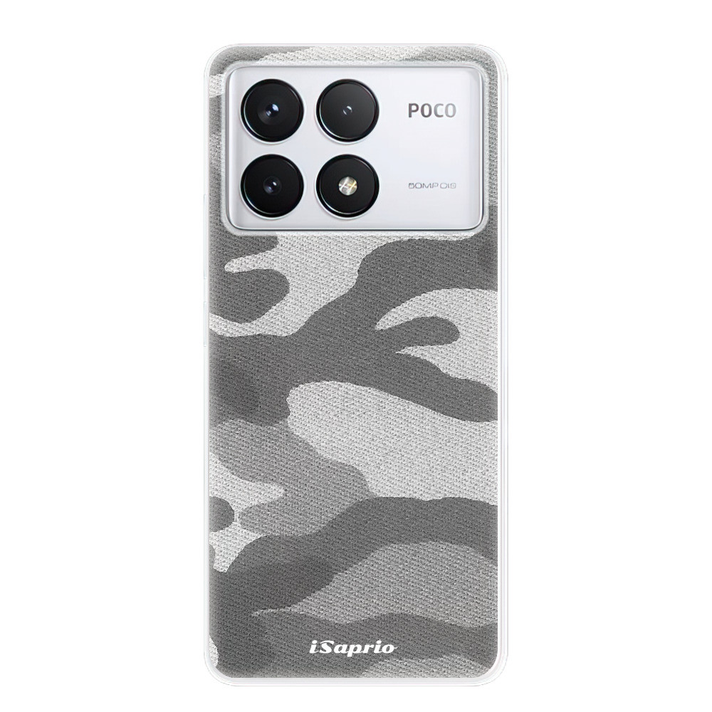 Odolné silikónové puzdro iSaprio - Gray Camuflage 02 - Poco F6 Pro