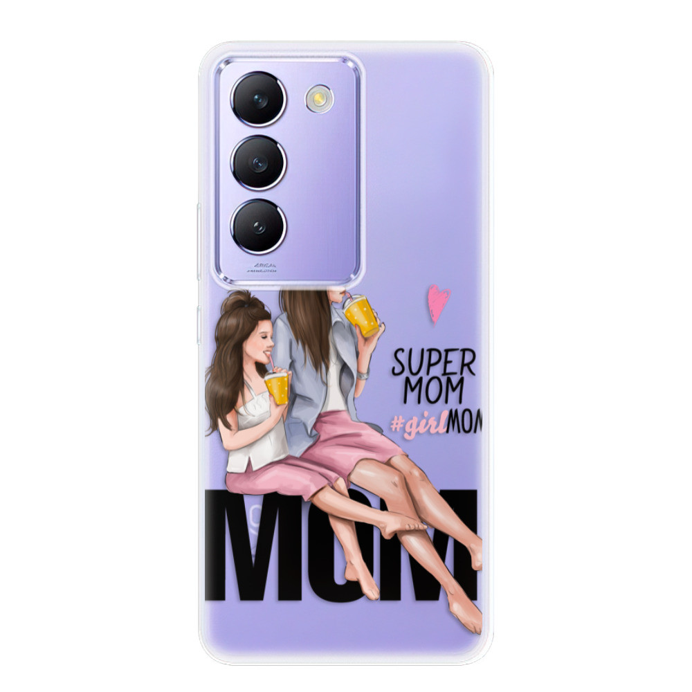 Odolné silikónové puzdro iSaprio - Milk Shake - Brunette - Vivo V40 SE 4G/5G