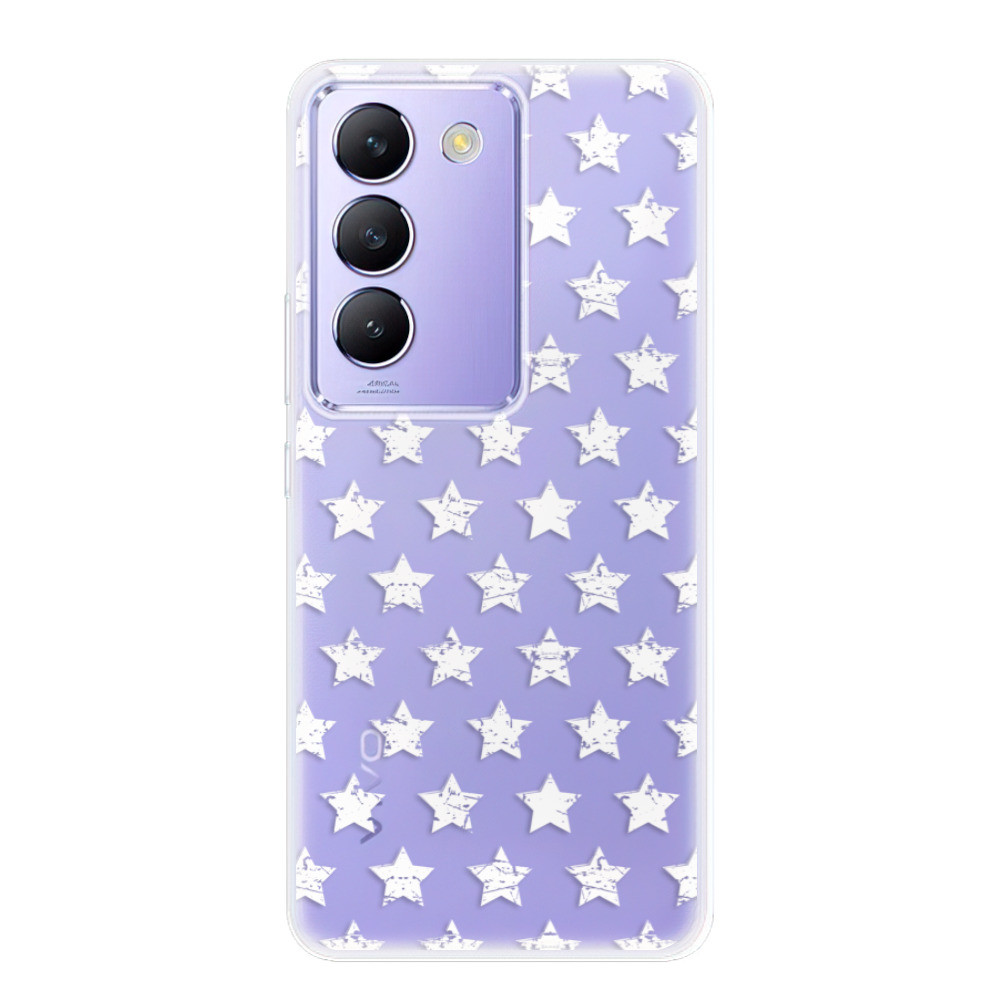 Odolné silikónové puzdro iSaprio - Stars Pattern - white - Vivo V40 SE 4G/5G
