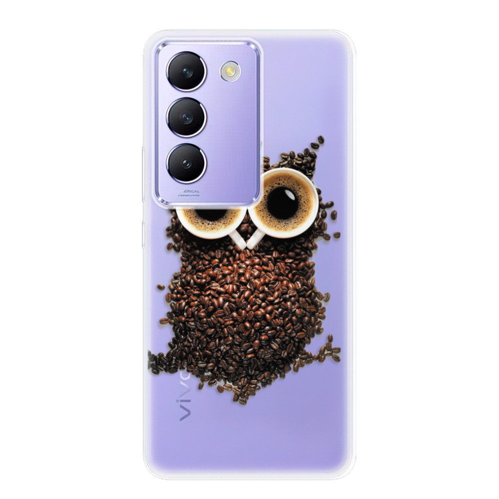 Odolné silikónové puzdro iSaprio - Owl And Coffee - Vivo V40 SE 4G/5G
