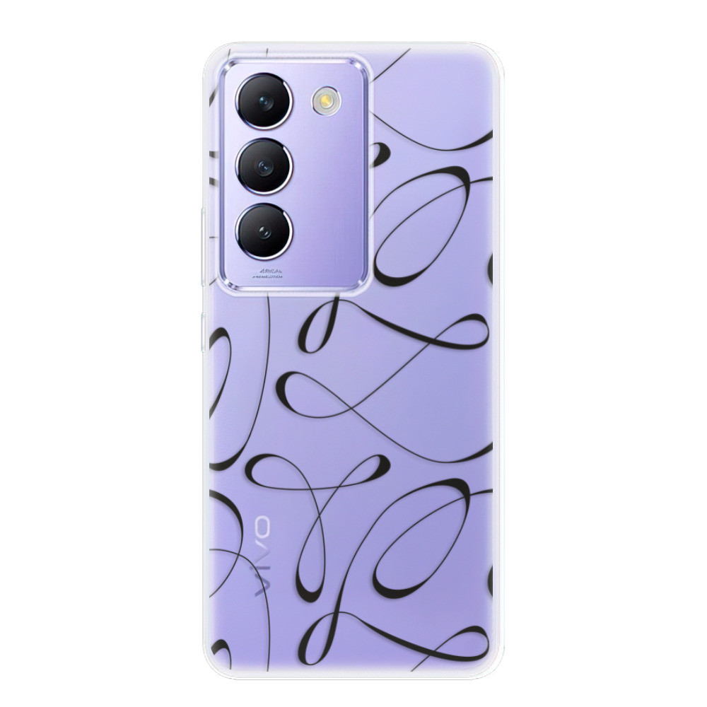 Odolné silikónové puzdro iSaprio - Fancy - black - Vivo V40 SE 4G/5G