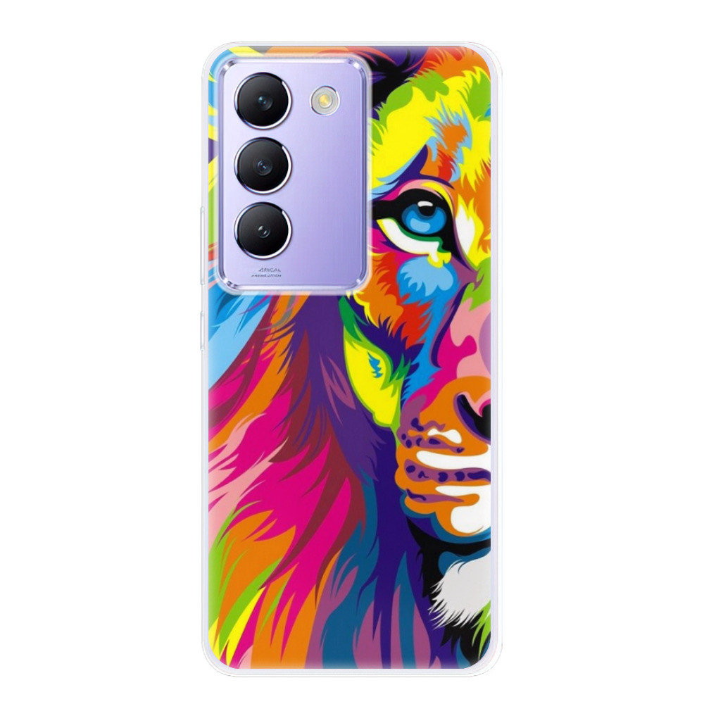 Odolné silikónové puzdro iSaprio - Rainbow Lion - Vivo V40 SE 4G/5G