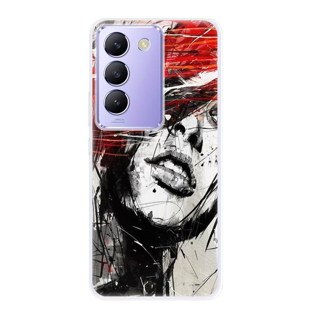 Odolné silikónové puzdro iSaprio - Sketch Face - Vivo V40 SE 4G/5G