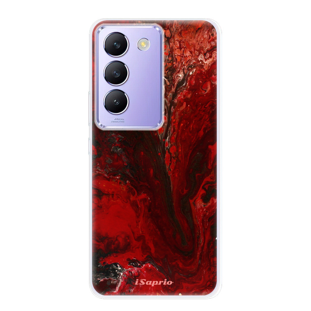 Odolné silikónové puzdro iSaprio - RedMarble 17 - Vivo V40 SE 4G/5G