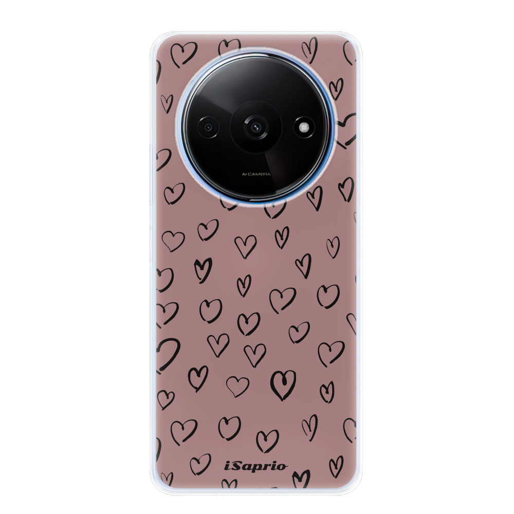 Odolné silikónové puzdro iSaprio - Heart Dark - Xiaomi Redmi A3