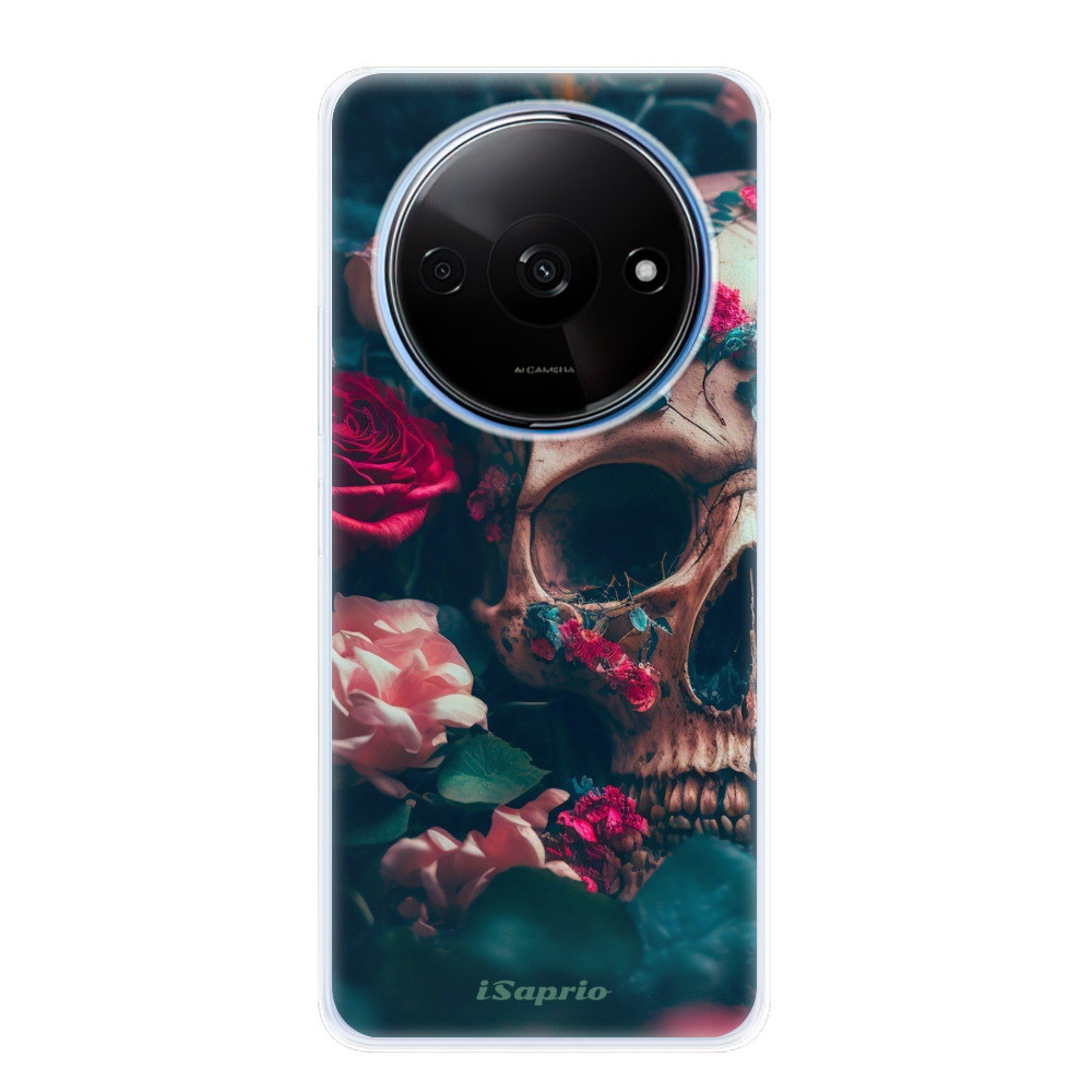 Odolné silikónové puzdro iSaprio - Skull in Roses - Xiaomi Redmi A3
