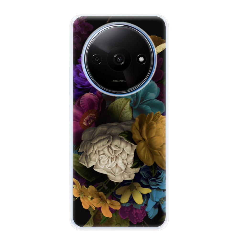 Odolné silikónové puzdro iSaprio - Dark Flowers - Xiaomi Redmi A3