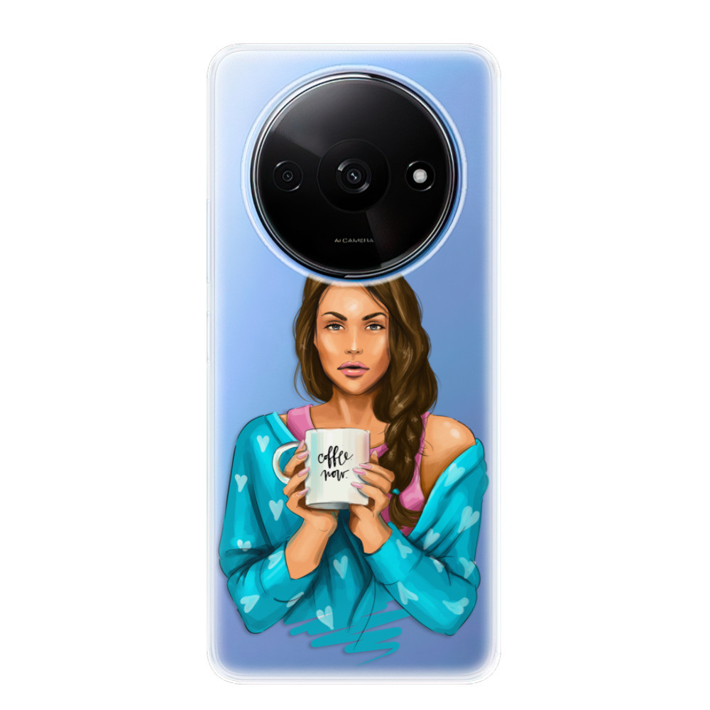 Odolné silikónové puzdro iSaprio - Coffe Now - Brunette - Xiaomi Redmi A3