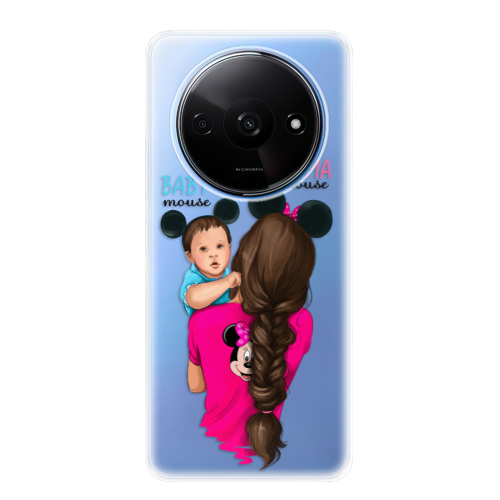 Odolné silikónové puzdro iSaprio - Mama Mouse Brunette and Boy - Xiaomi Redmi A3
