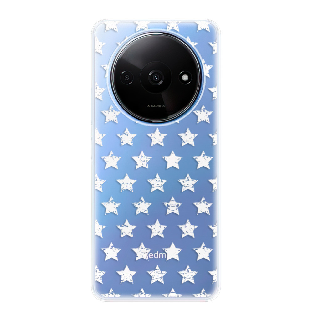 Odolné silikónové puzdro iSaprio - Stars Pattern - white - Xiaomi Redmi A3