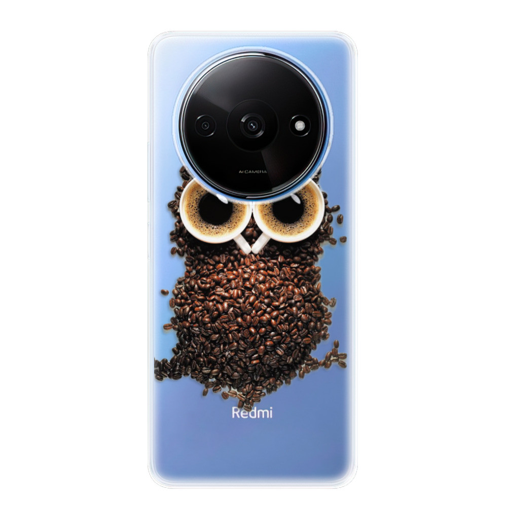 Odolné silikónové puzdro iSaprio - Owl And Coffee - Xiaomi Redmi A3