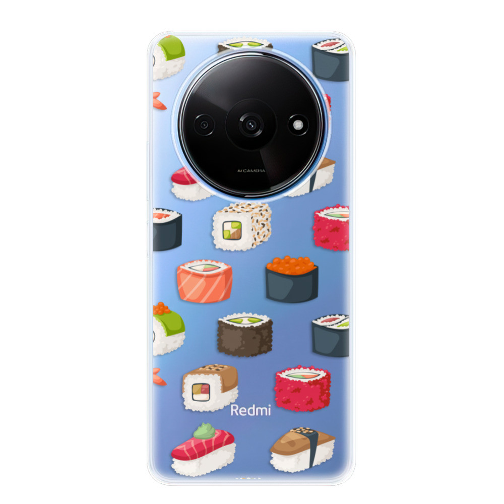 Odolné silikónové puzdro iSaprio - Sushi Pattern - Xiaomi Redmi A3