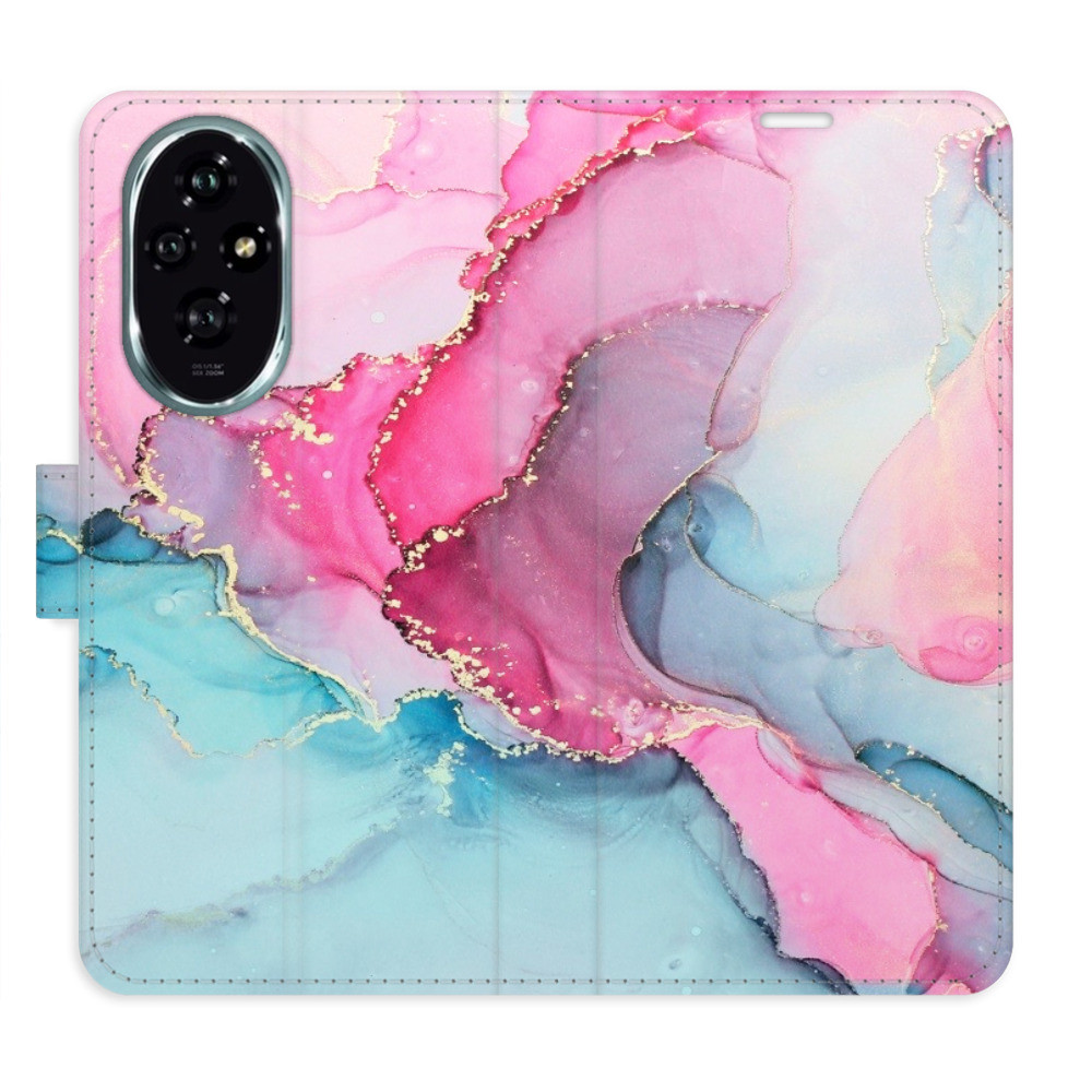 Flipové puzdro iSaprio - PinkBlue Marble - Honor 200