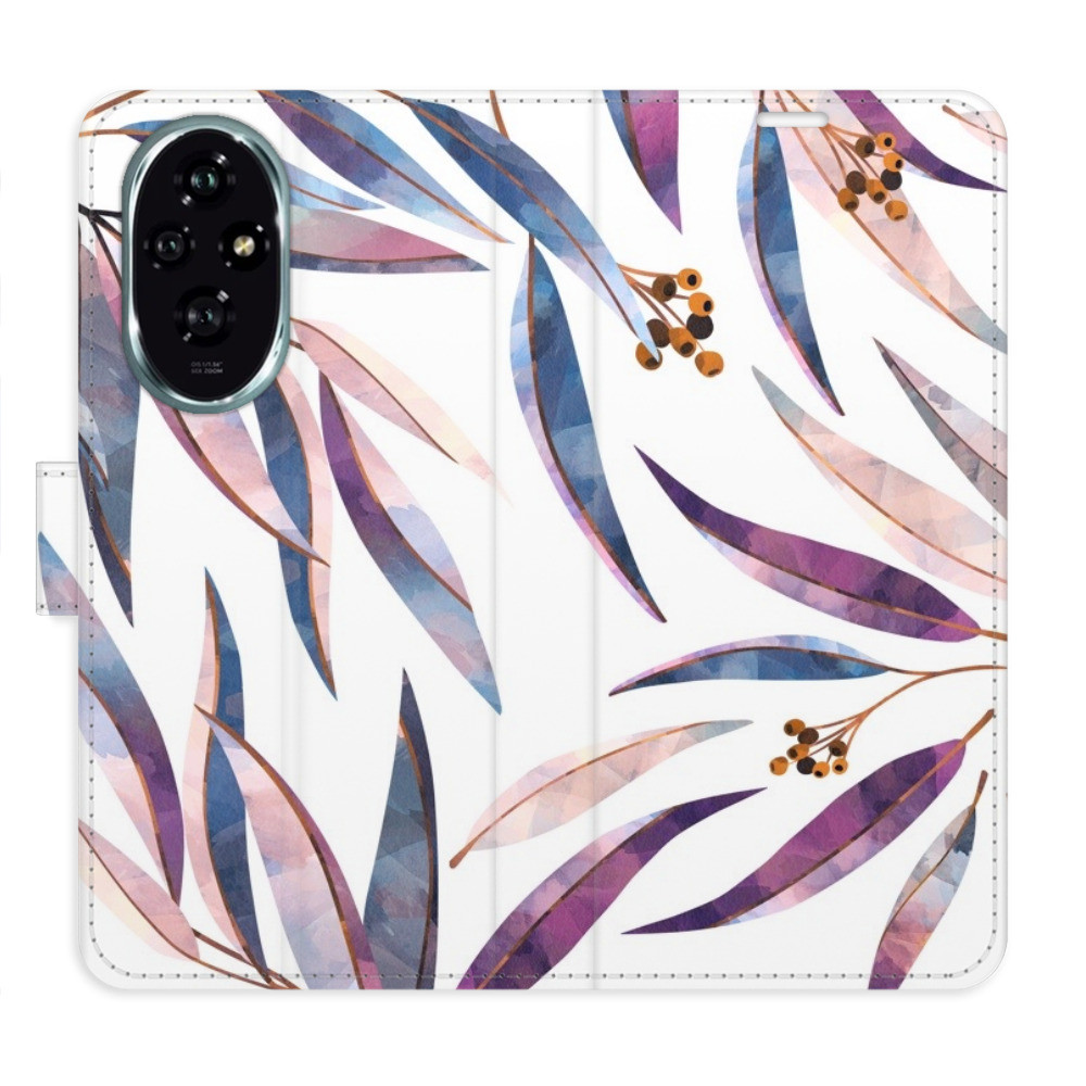 Flipové puzdro iSaprio - Ornamental Leaves - Honor 200