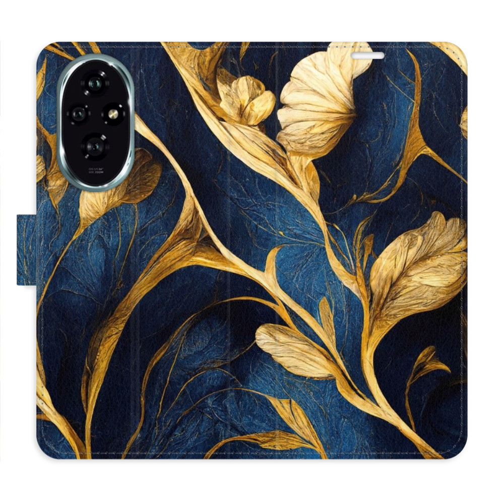 Flipové puzdro iSaprio - GoldBlue - Honor 200