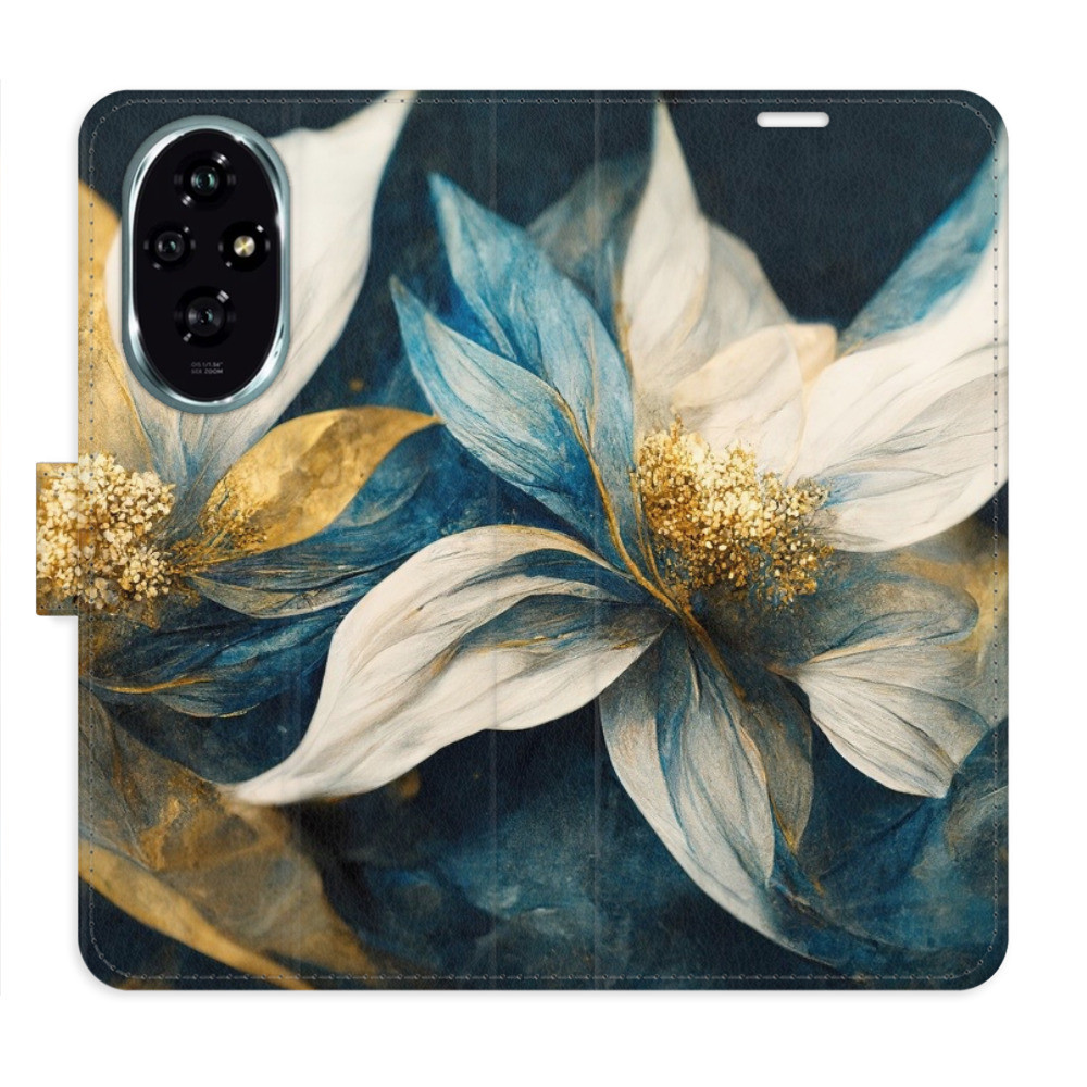 Flipové puzdro iSaprio - Gold Flowers - Honor 200