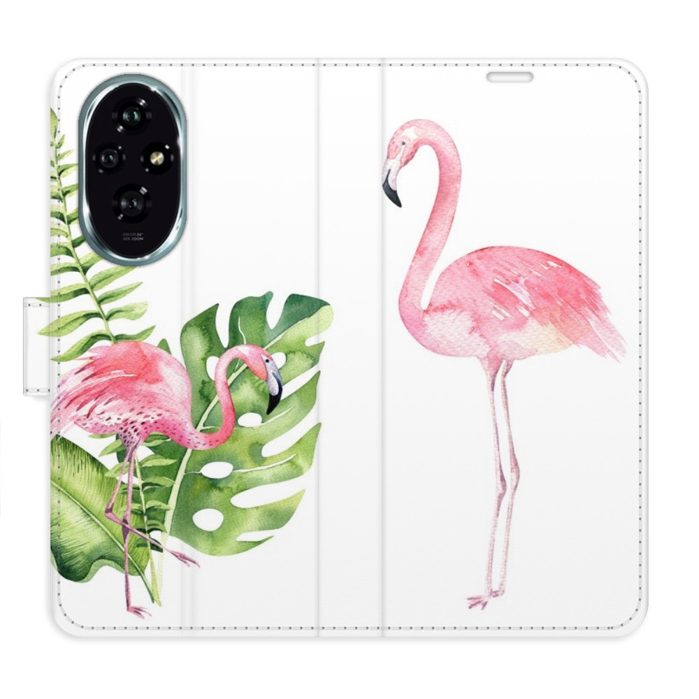 Flipové puzdro iSaprio - Flamingos - Honor 200