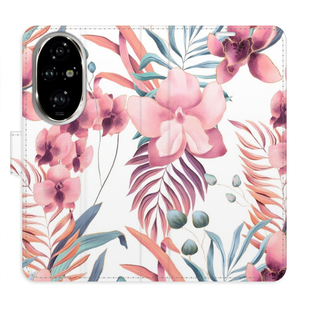 Flipové puzdro iSaprio - Pink Flowers 02 - Honor 200 Pro