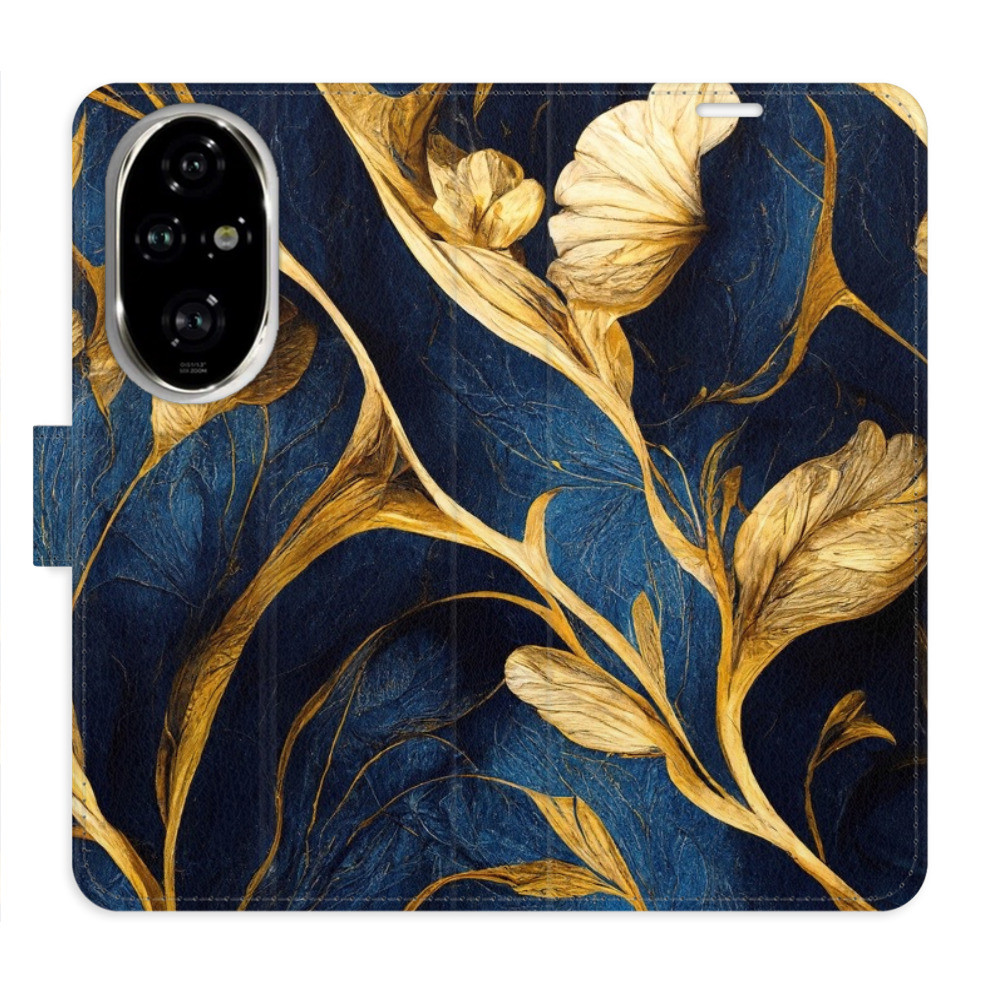 Flipové puzdro iSaprio - GoldBlue - Honor 200 Pro