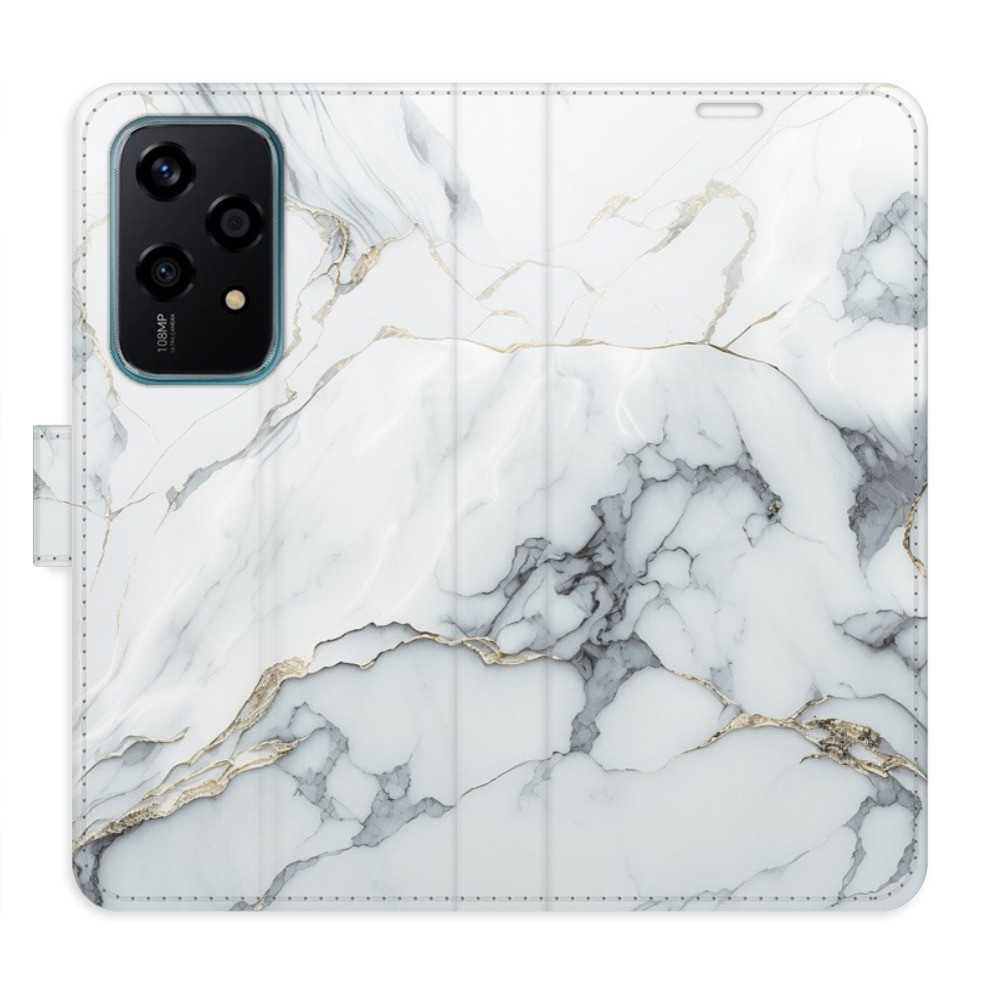 Flipové puzdro iSaprio - SilverMarble 15 - Honor 200 Lite