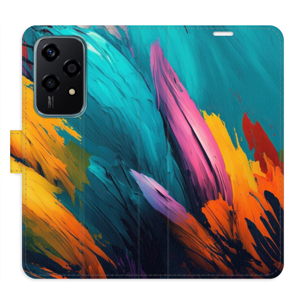 Flipové puzdro iSaprio - Orange Paint 02 - Honor 200 Lite