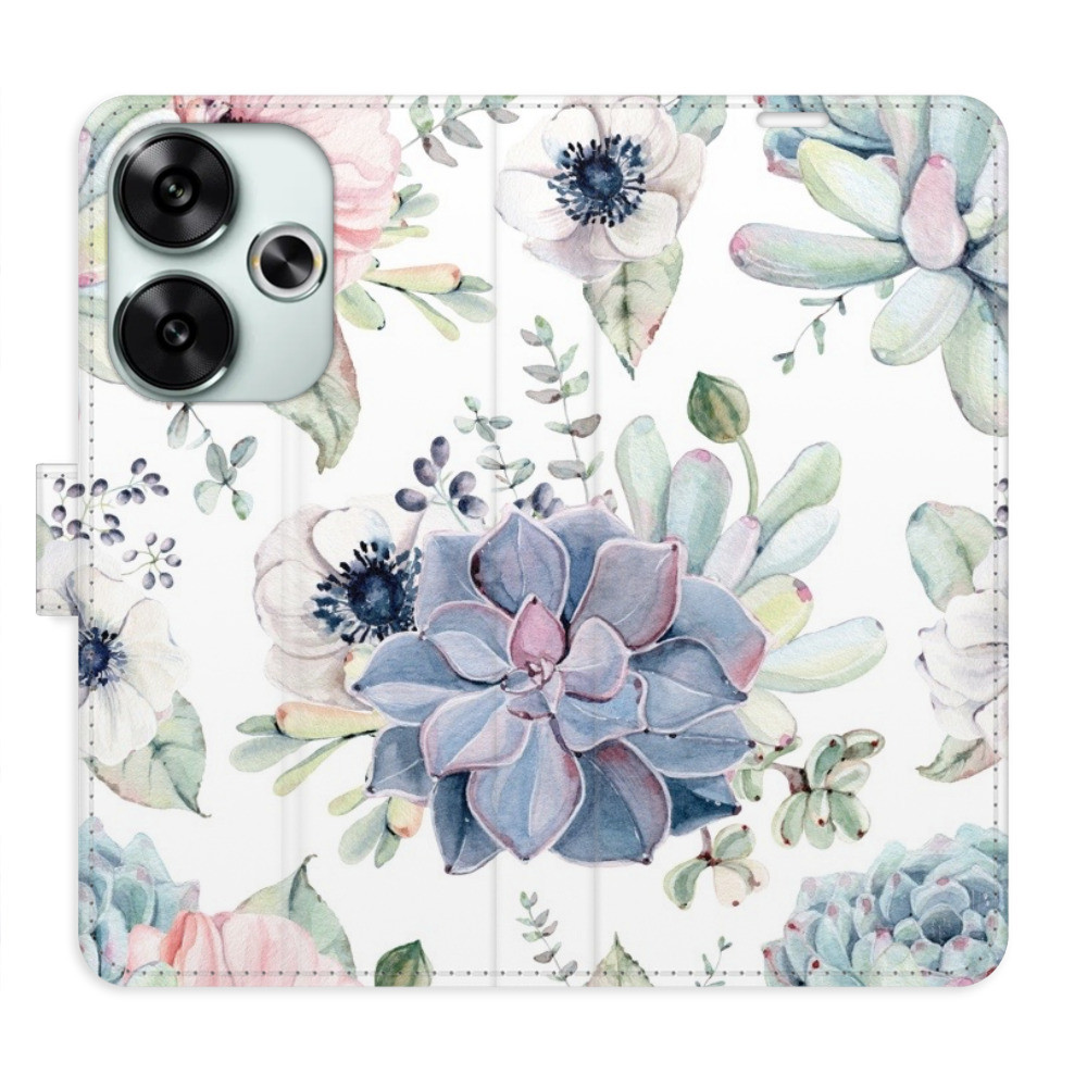 Flipové puzdro iSaprio - Succulents - Poco F6