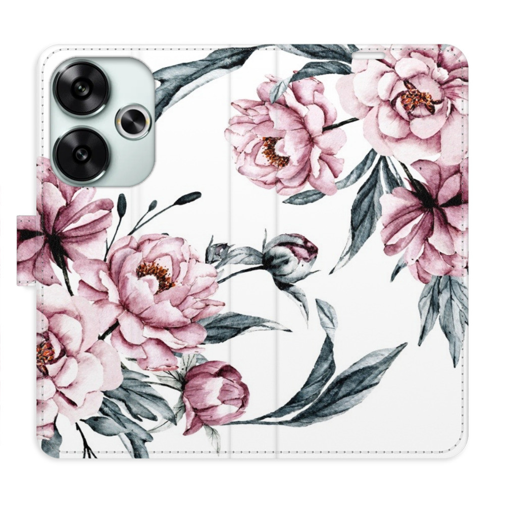 Flipové puzdro iSaprio - Pink Flowers - Poco F6