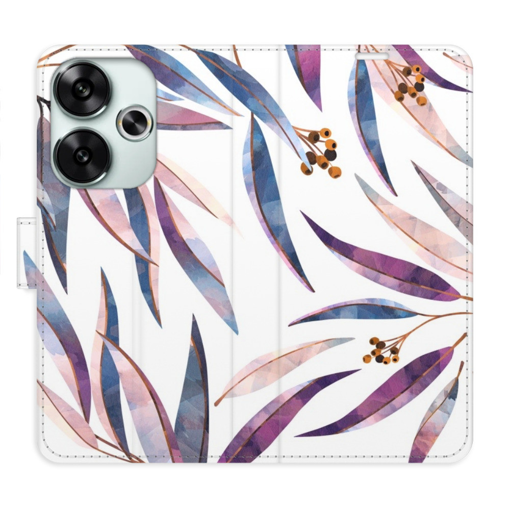 Flipové puzdro iSaprio - Ornamental Leaves - Poco F6