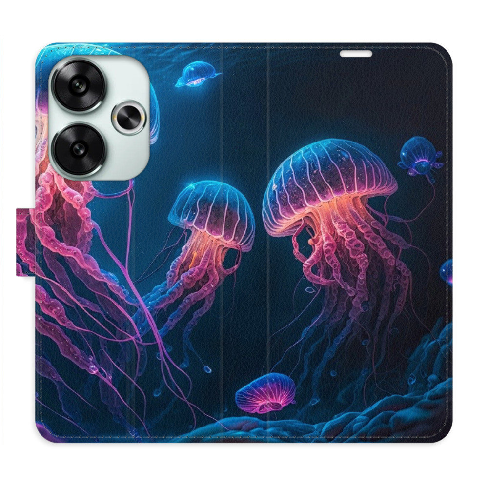 Flipové puzdro iSaprio - Jellyfish - Poco F6