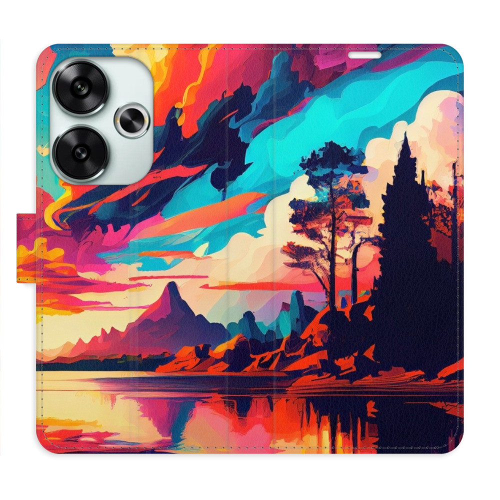 Flipové puzdro iSaprio - Colorful Mountains 02 - Poco F6