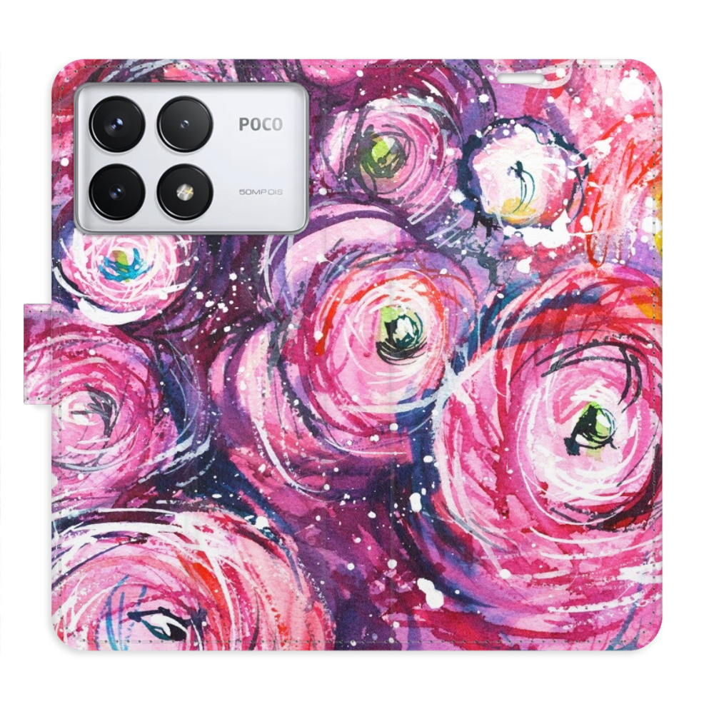 Flipové puzdro iSaprio - Retro Paint 02 - Poco F6 Pro