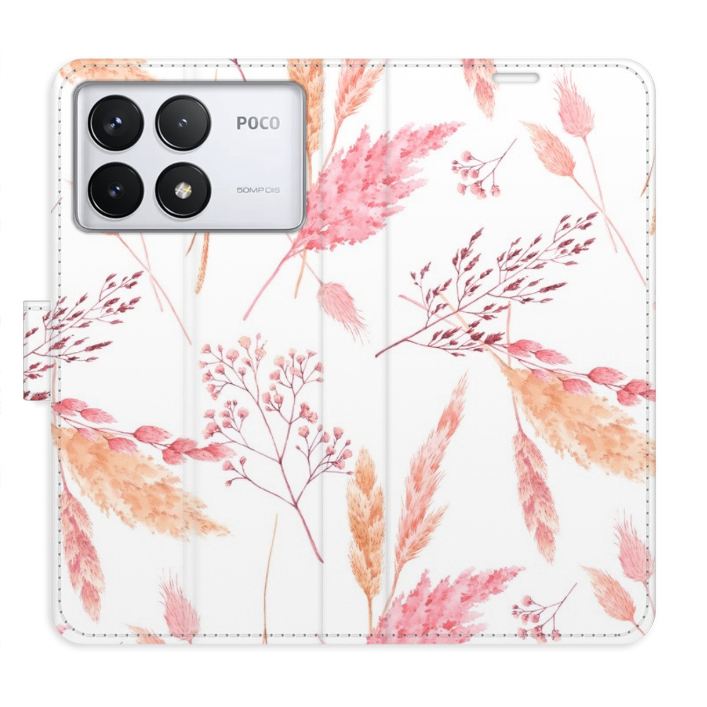Flipové puzdro iSaprio - Ornamental Flowers - Poco F6 Pro