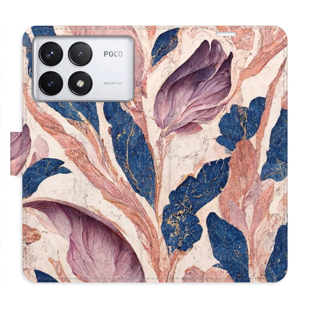 Flipové puzdro iSaprio - Old Leaves 02 - Poco F6 Pro