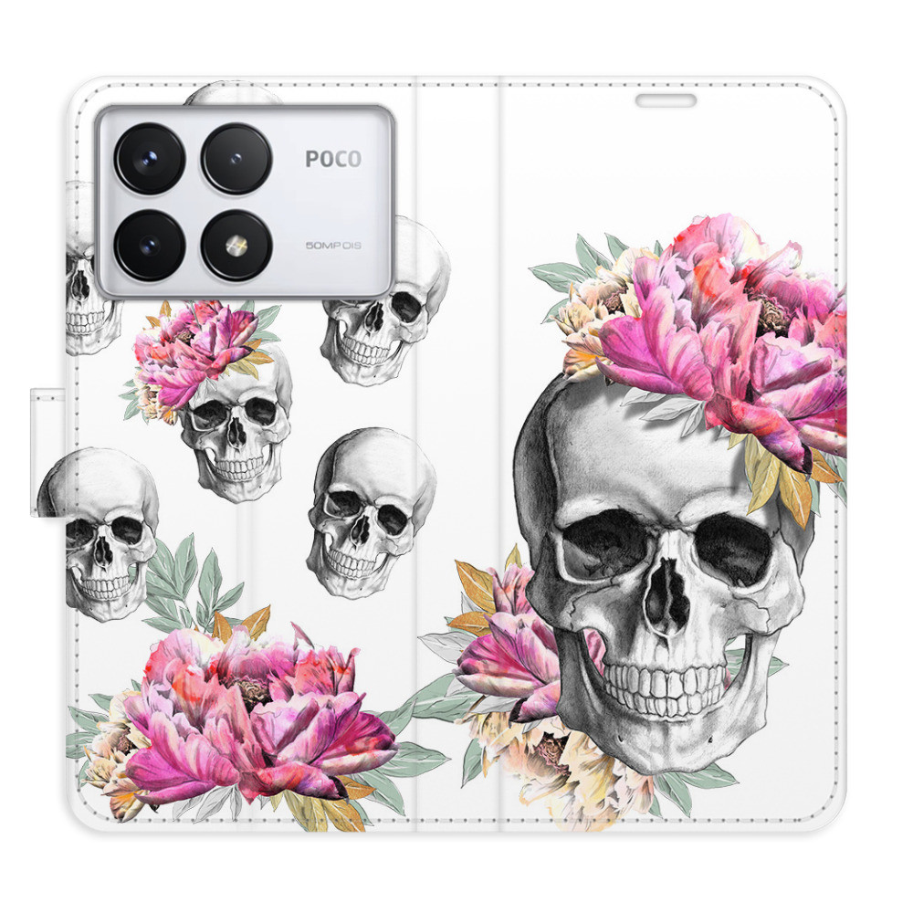 Flipové puzdro iSaprio - Crazy Skull - Poco F6 Pro
