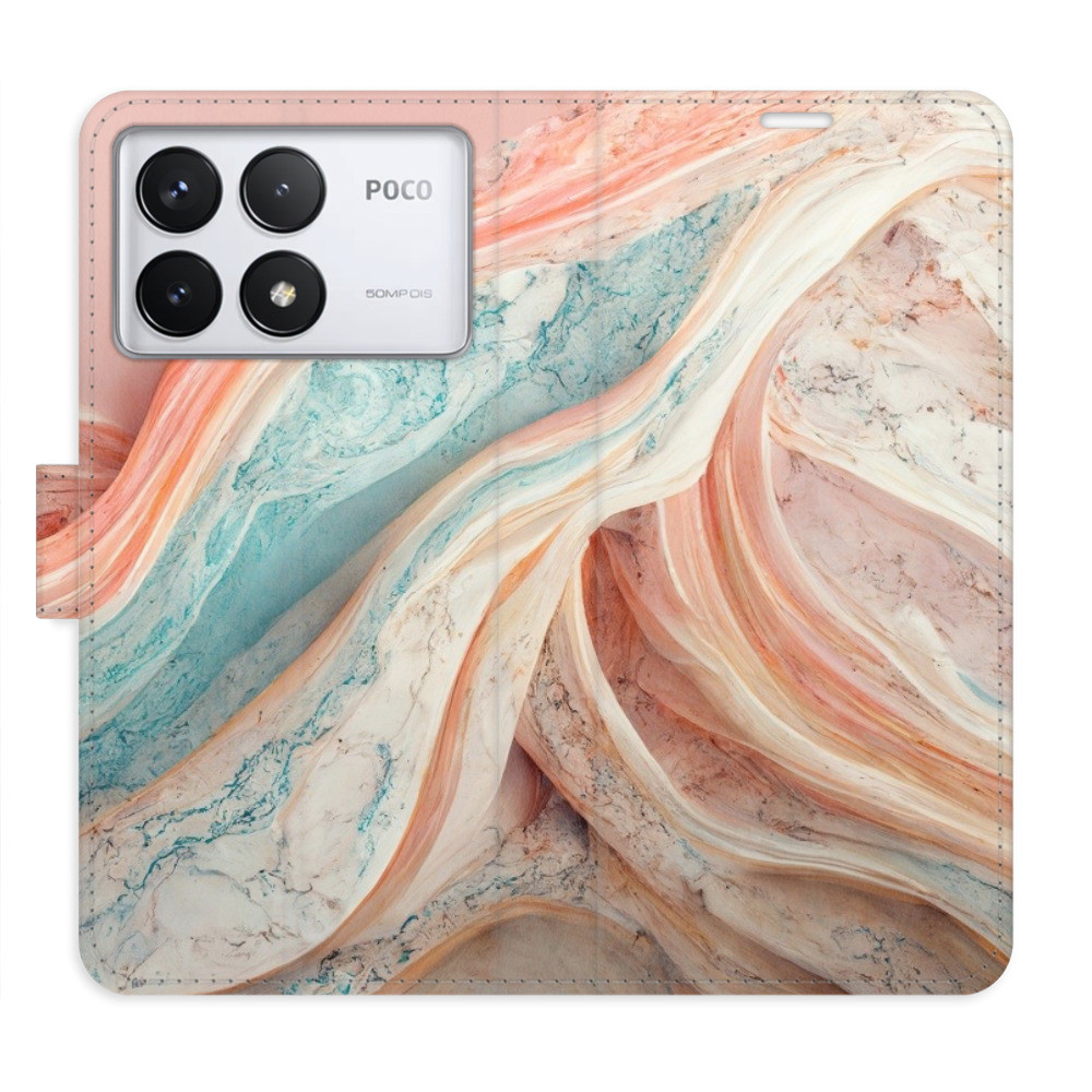 Flipové puzdro iSaprio - Colour Marble - Poco F6 Pro