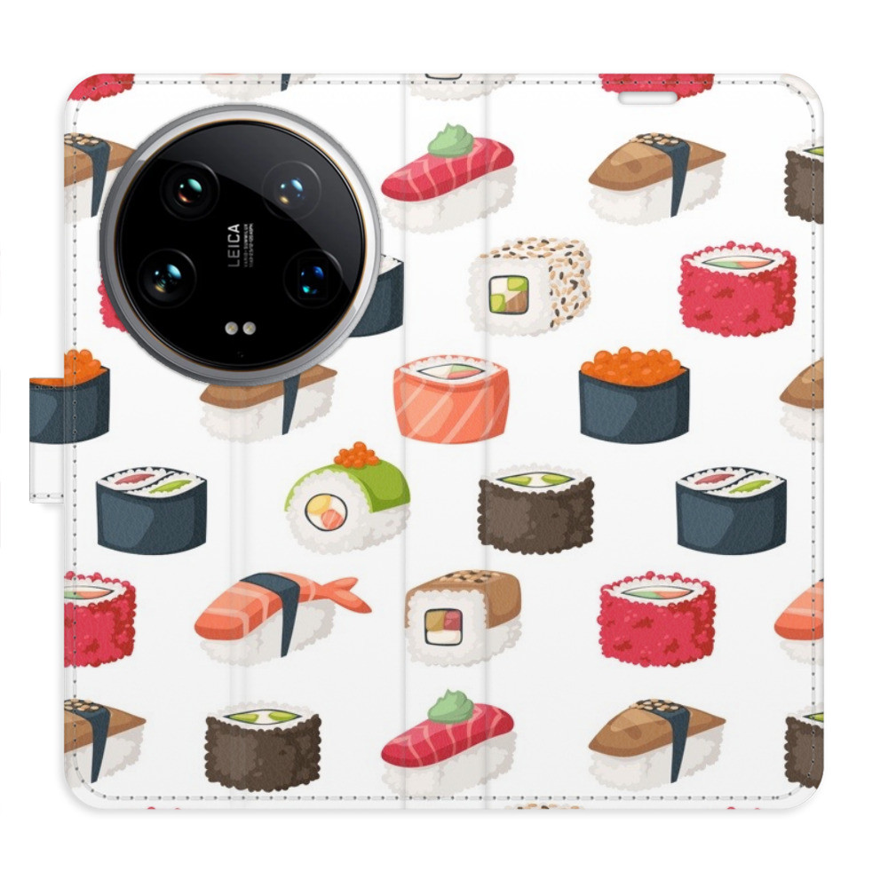 Flipové puzdro iSaprio - Sushi Pattern 02 - Xiaomi 14 Ultra