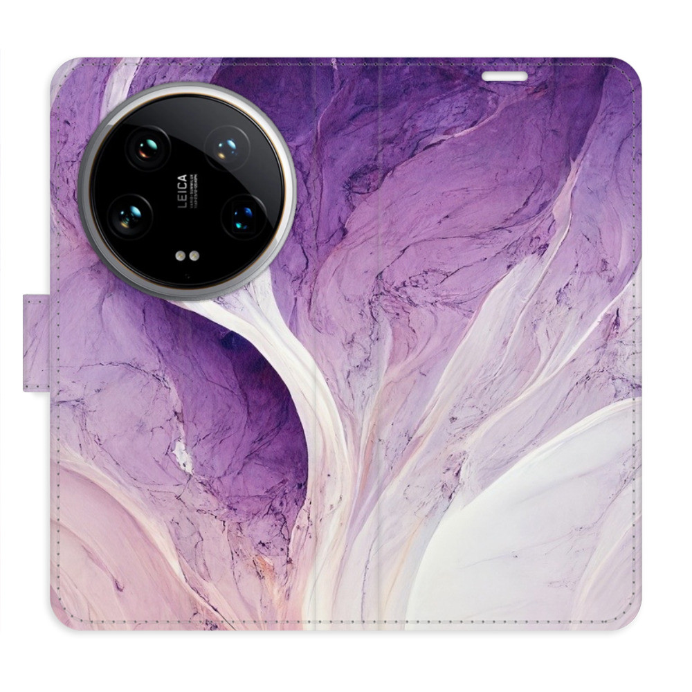 Flipové puzdro iSaprio - Purple Paint - Xiaomi 14 Ultra