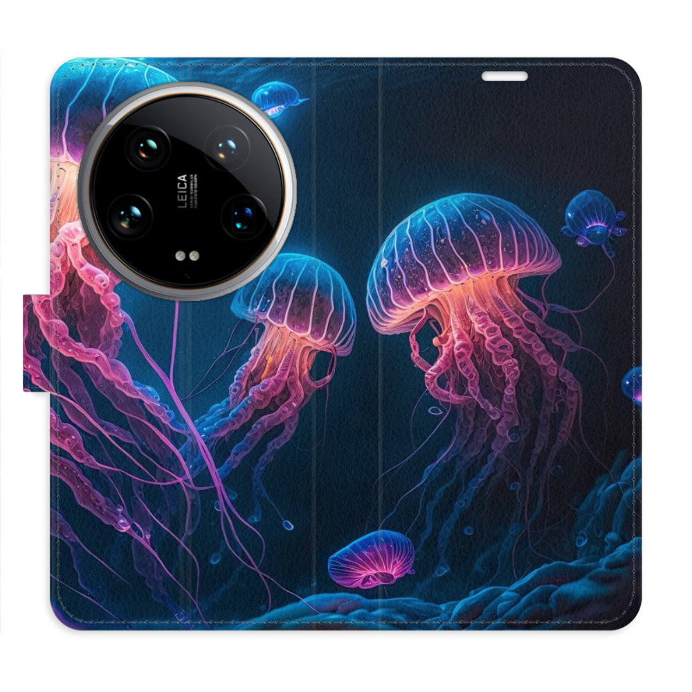 Flipové puzdro iSaprio - Jellyfish - Xiaomi 14 Ultra