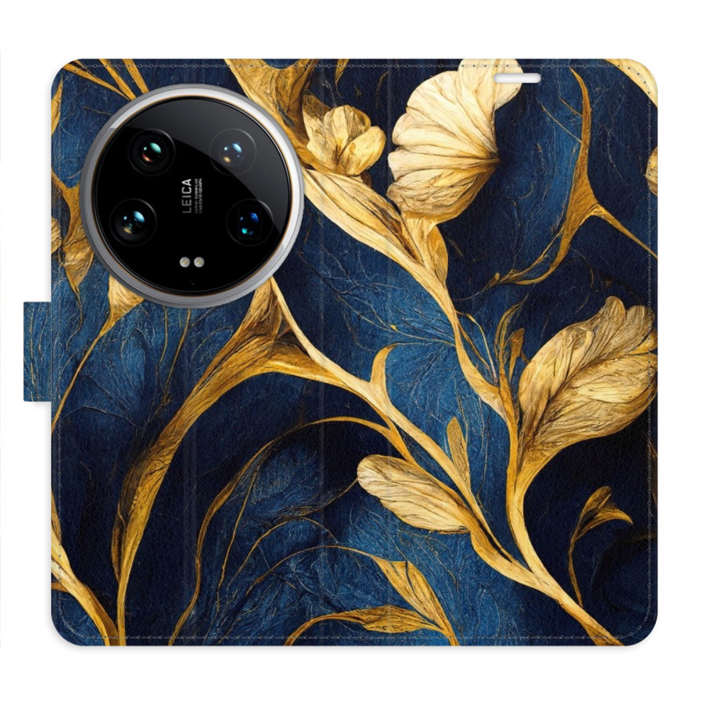 Flipové puzdro iSaprio - GoldBlue - Xiaomi 14 Ultra