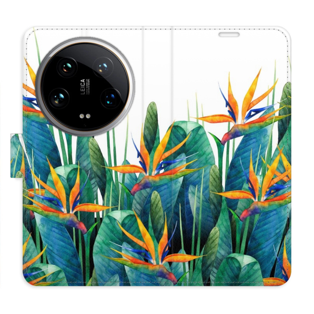 Flipové puzdro iSaprio - Exotic Flowers 02 - Xiaomi 14 Ultra