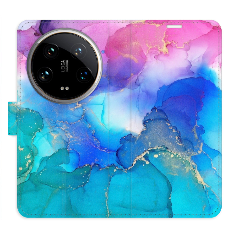 Flipové puzdro iSaprio - BluePink Paint - Xiaomi 14 Ultra