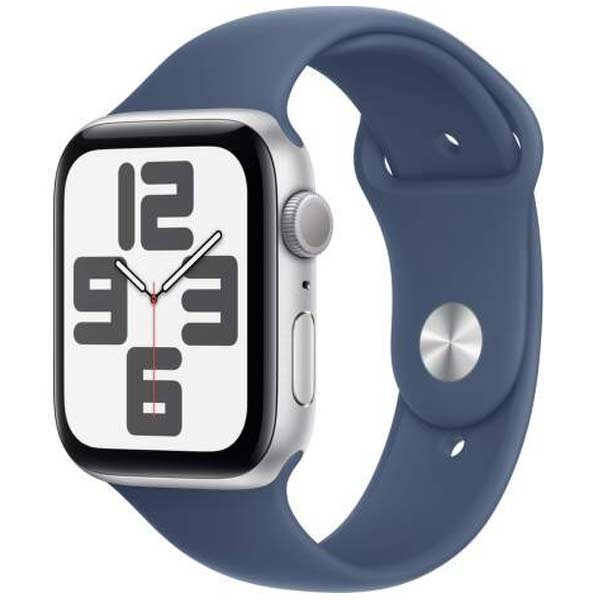 Apple Watch SE 2024 GPS 40mm Silver Aluminium Case with Denim Sport Band - SM MXEC3QCA