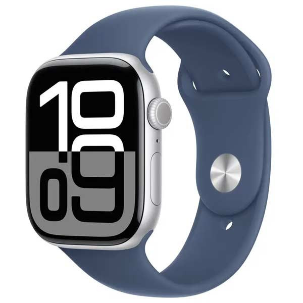 Apple Watch Series 10 GPS + Cellular 46mm Gold Titanium Case with Starlight Sport Band - SM MWYX3QCA