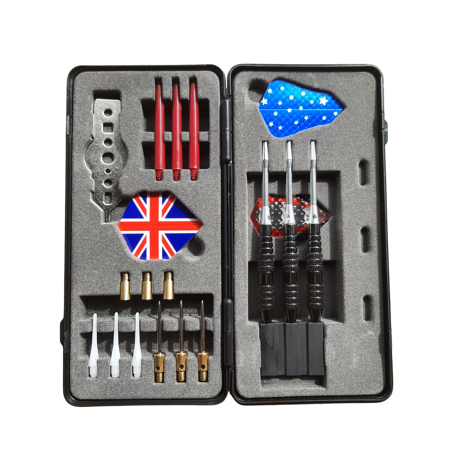 Šípky MASTER Black and Silver v darčekovej krabičke 3ks - softip-steel 16g set