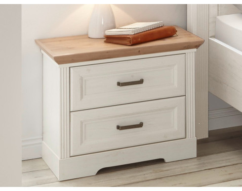 Nočný stolík Jasmin, borovica/dub artisan%